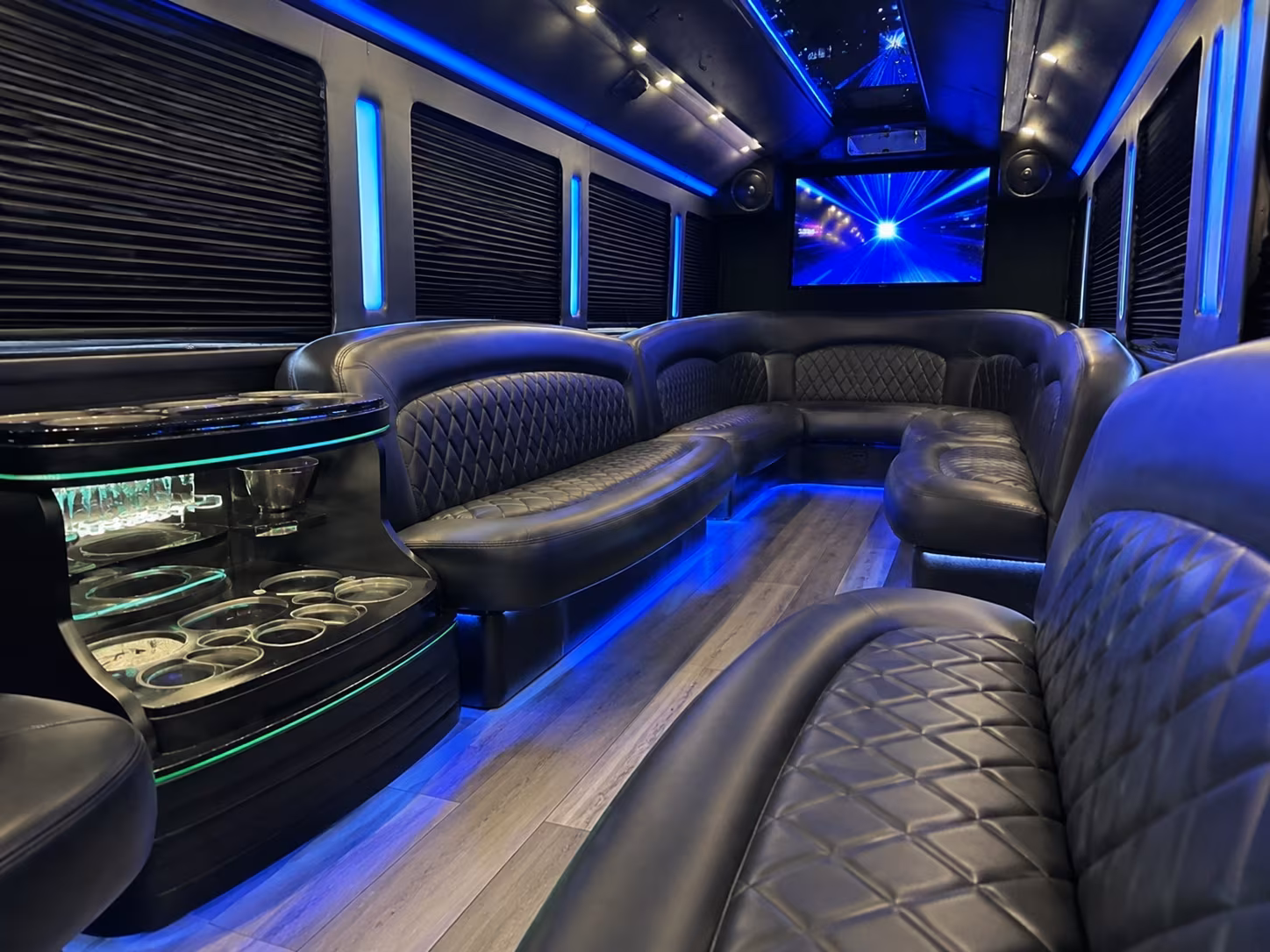 Detroit Bachelor & Bachelorette Transportation party bus exterior