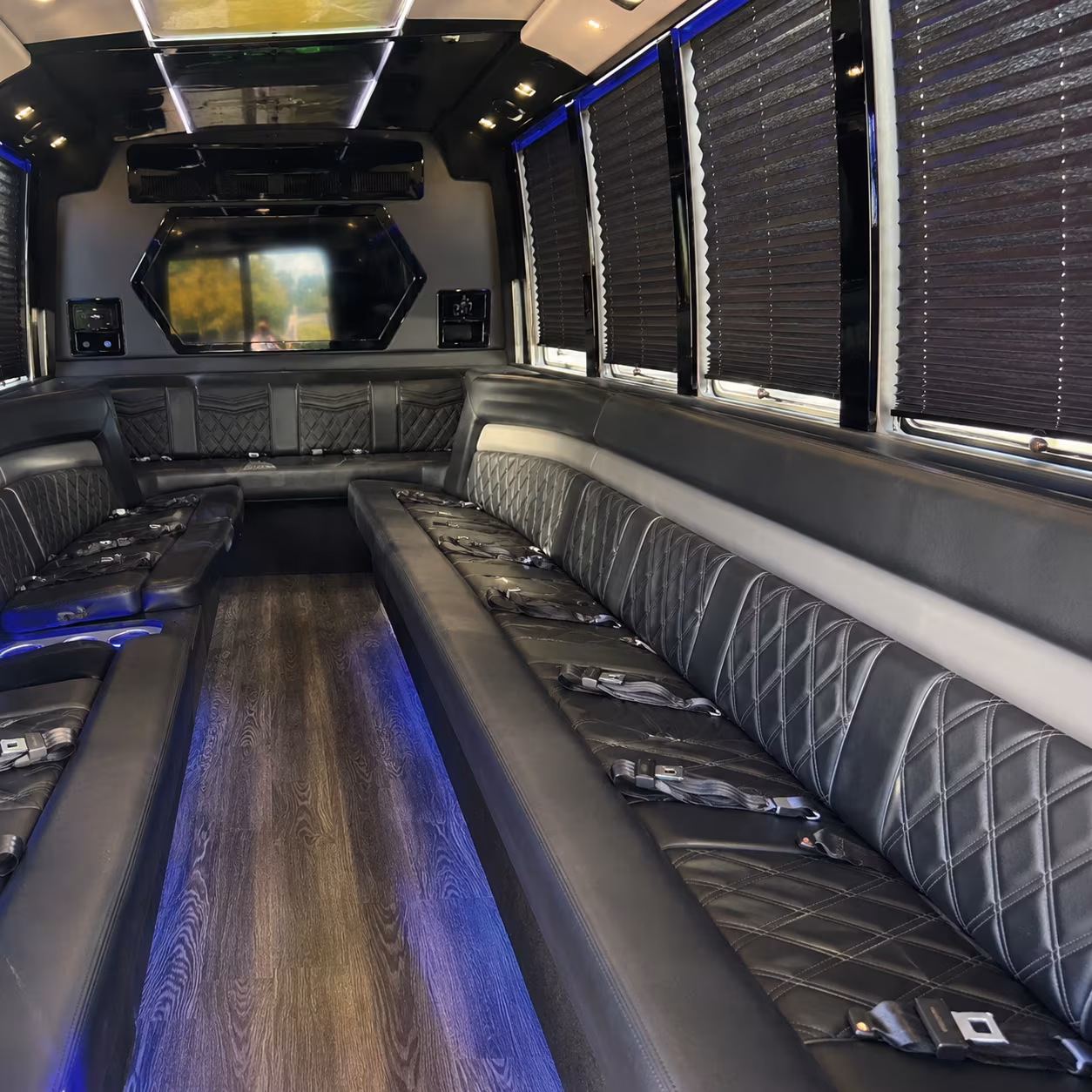 Detroit Birthday, Sweet 16, & Quinceañera Transportation party bus exterior
