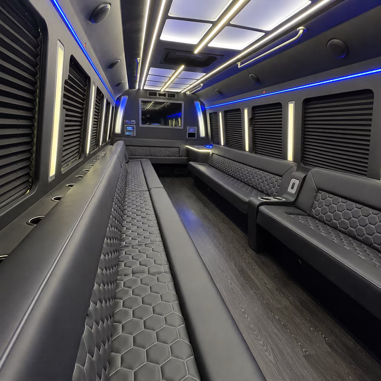 Detroit Birthday, Sweet 16, & Quinceañera Transportation party bus exterior