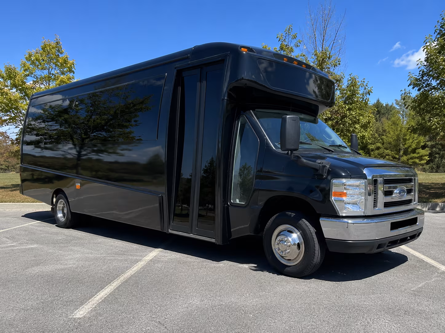 Detroit Corporate Transportation party bus exterior