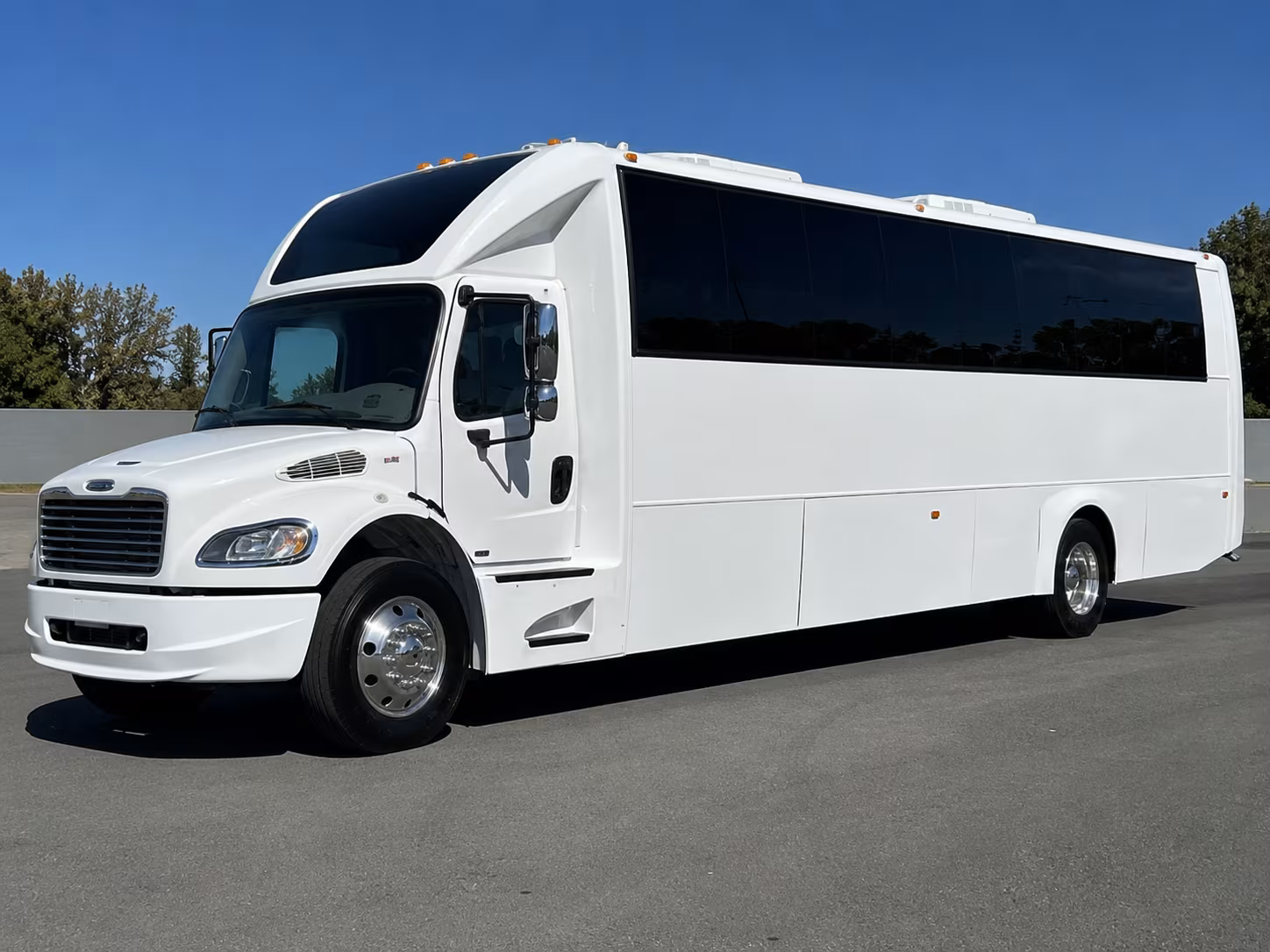 Detroit Private Event Transportation party bus exterior