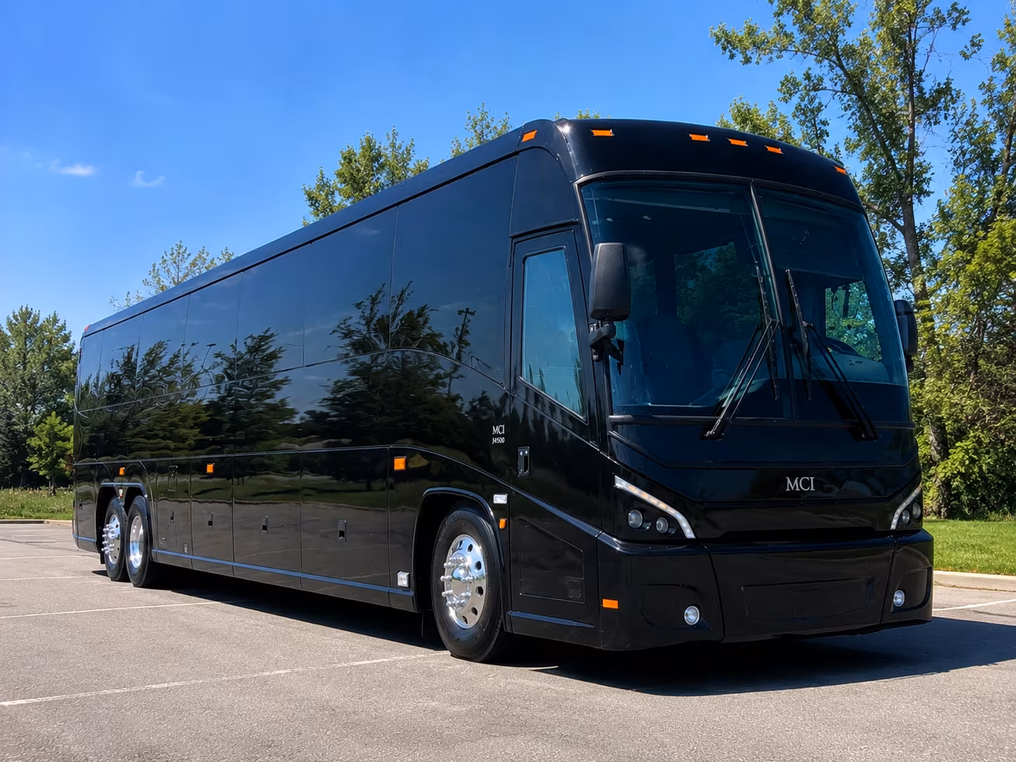 Detroit School Event Transportation party bus exterior