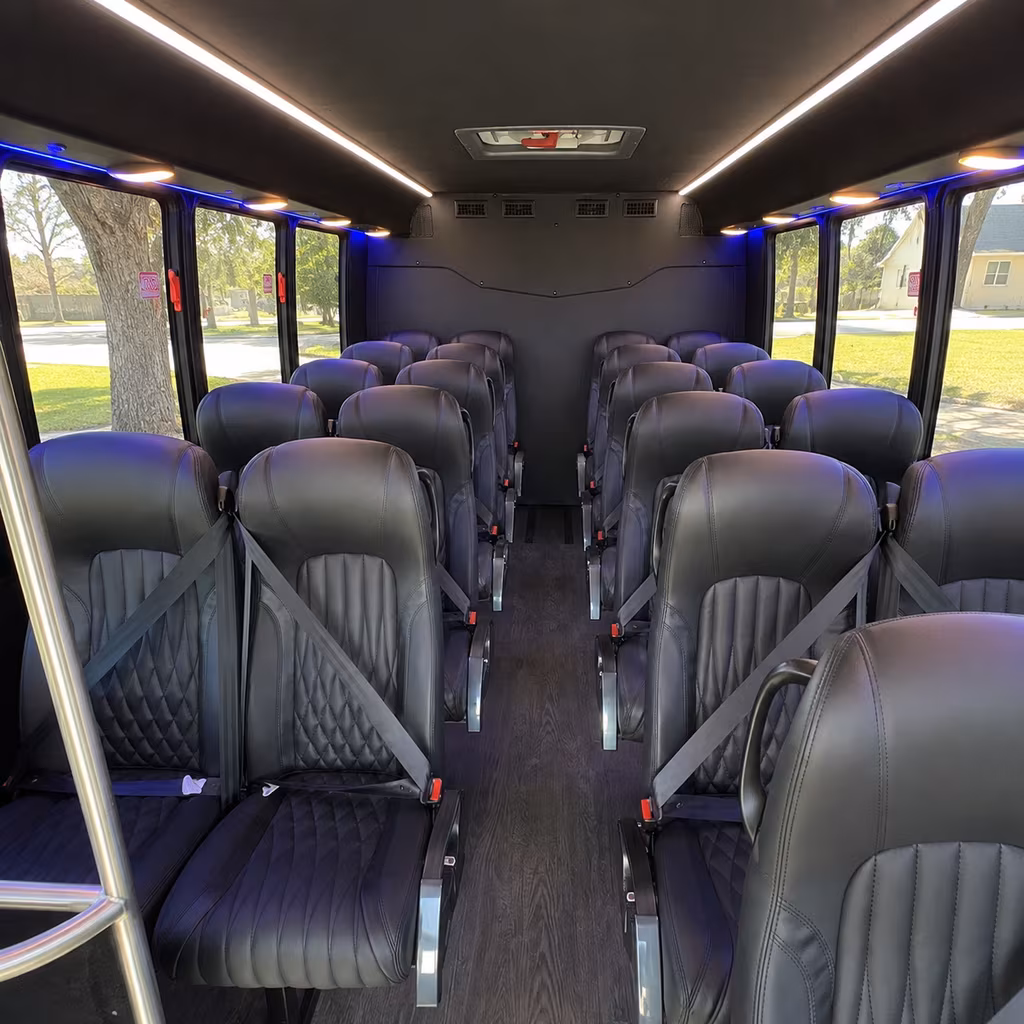 Detroit School Event Transportation onboard seating