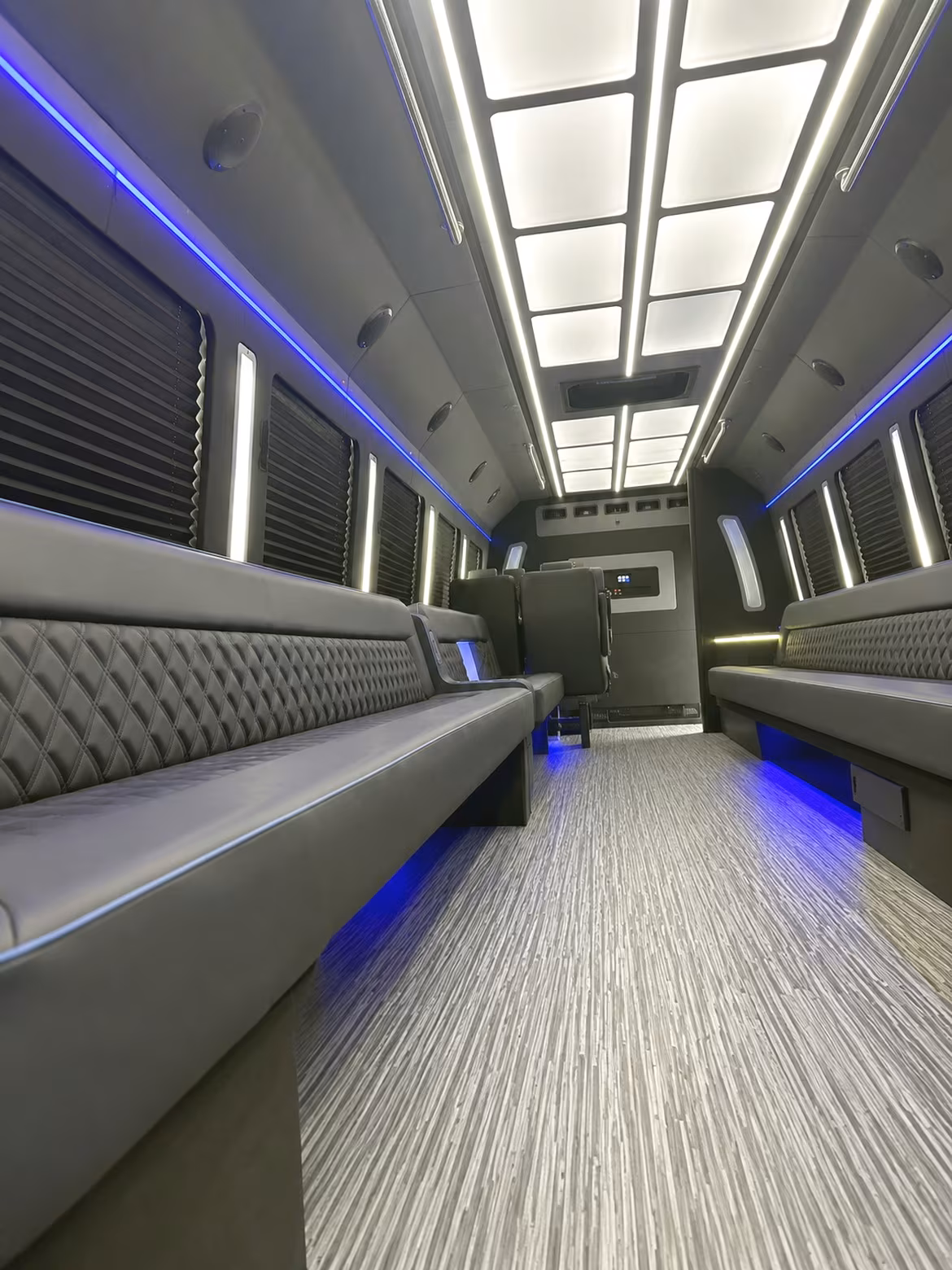 Detroit Wedding Transportation party bus interior