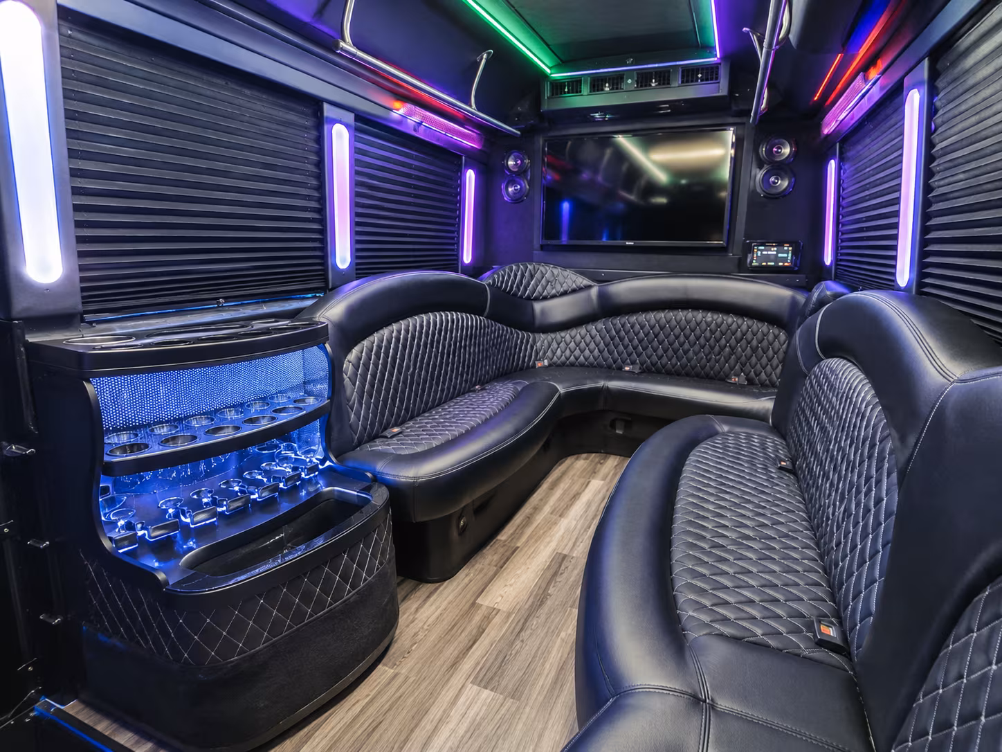 Detroit Wedding Transportation onboard seating