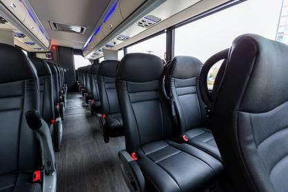 Farmington Hills 45 Passenger Mini Coach Interior
