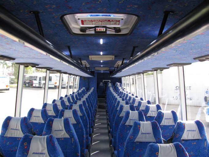 Wyoming 56 Passenger Charter Bus Interior