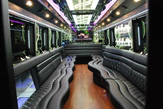 Southfield 25 Passenger Limo bus Interior