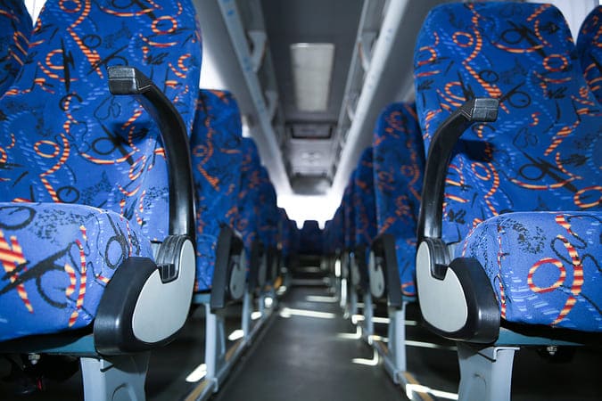 Farmington Hills 47-56 Passenger Charter Buses Interior