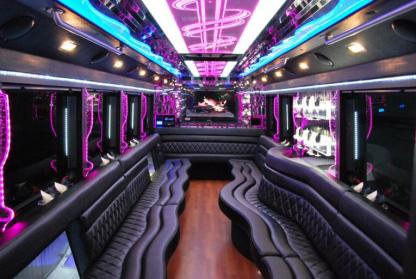 Farmington Hills 50 Passenger Party Bus Interior